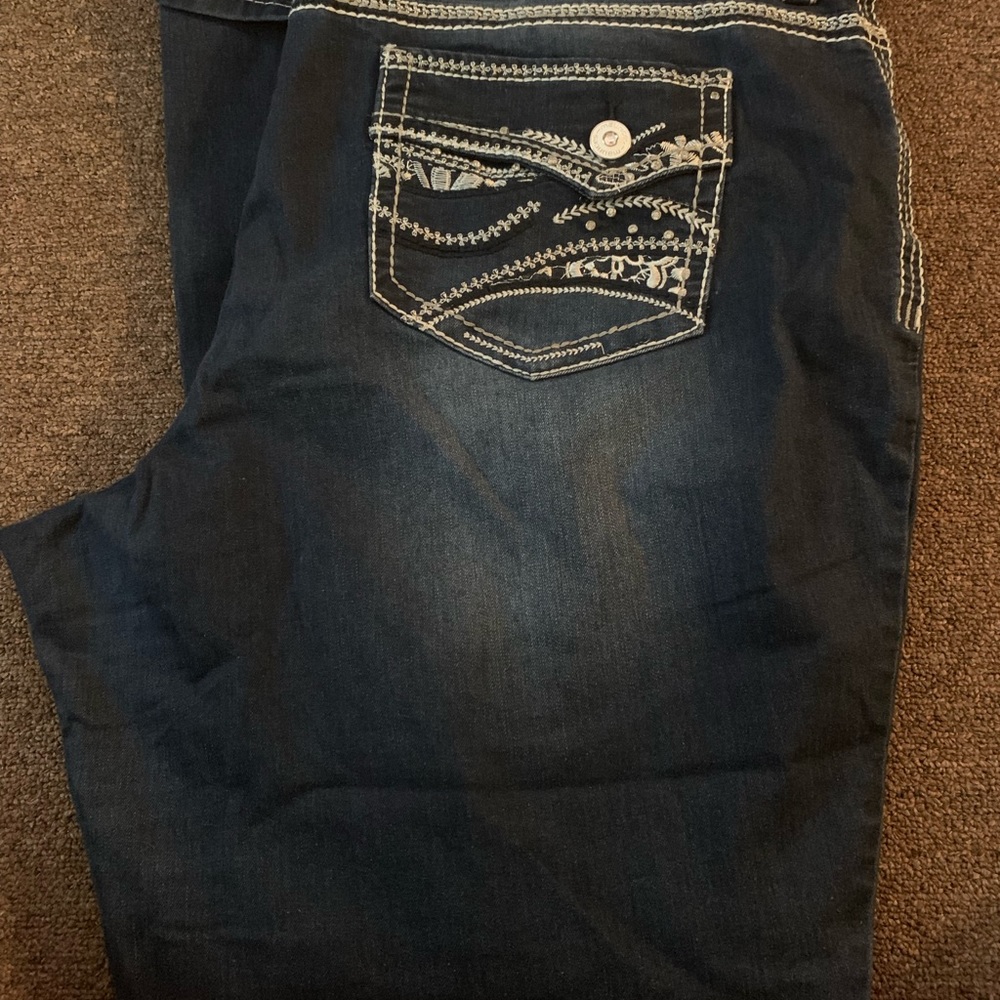 Maurices plus size embellished jeans 24 Reg